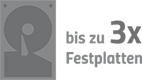 bis zu 2 Festplatten