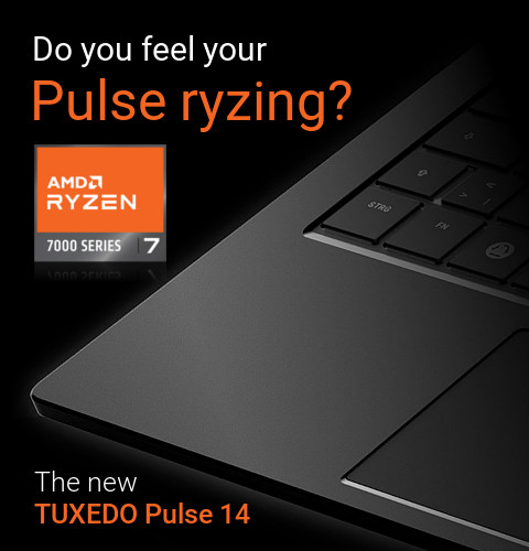 The new TUXEDO Pulse 14