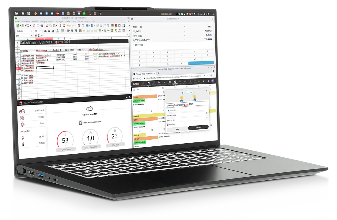 TUXEDO InfinityBook S 17.