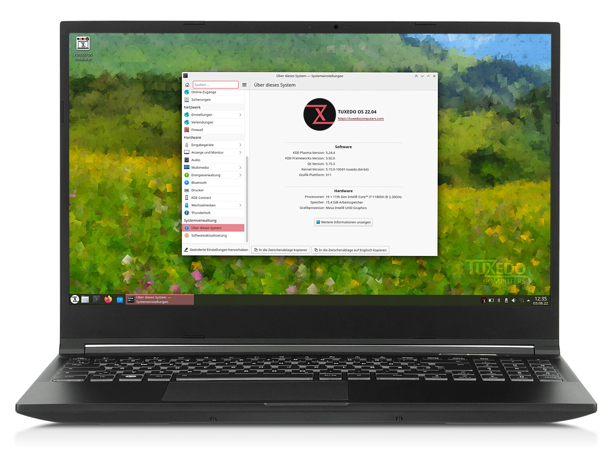 With TUXEDO OS you tickle the optimal performance out of your TUXEDO computer.