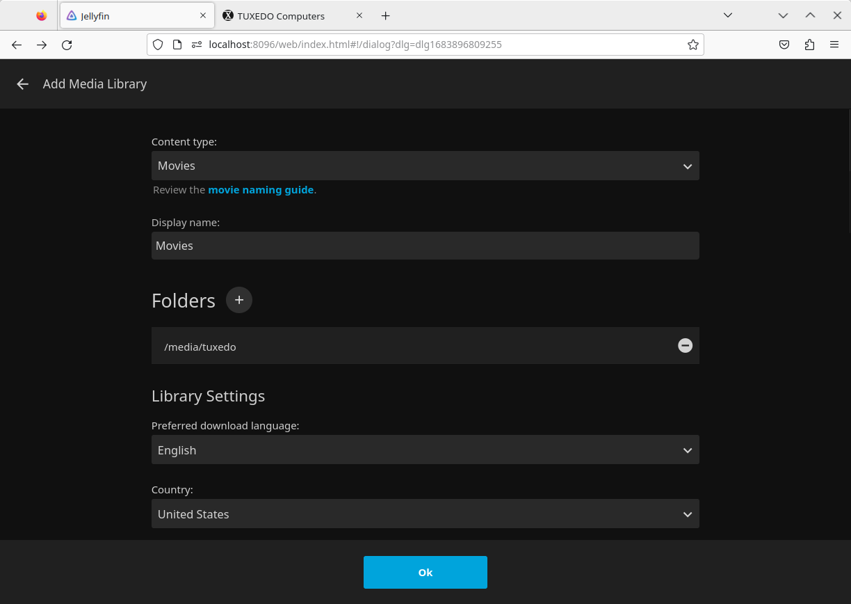 Kodi and Jellyfin Media Center under TUXEDO OS TUXEDO Computers