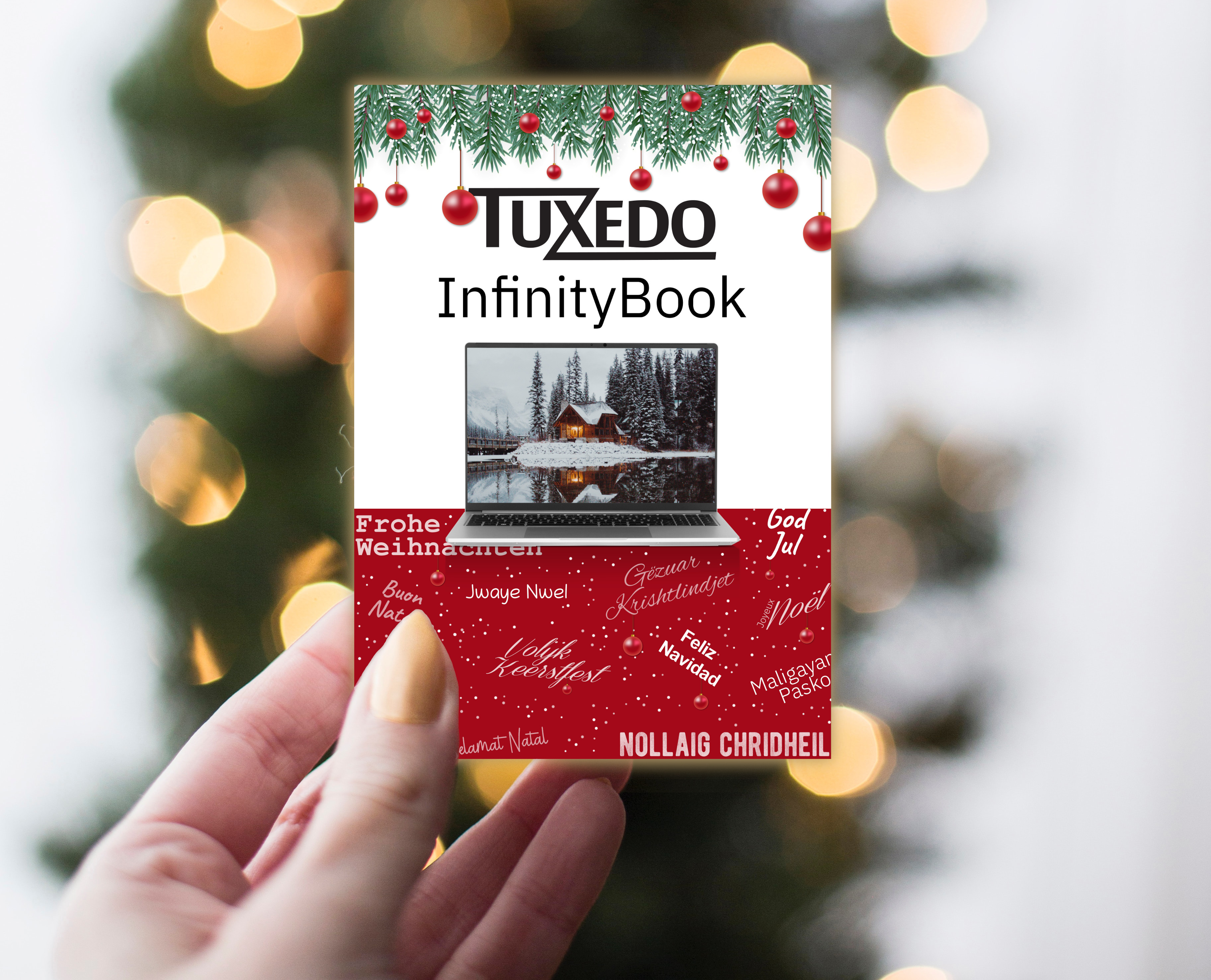 In case you order your gift TUXEDO too close to Christmas. With the gift card you show what the recipient can look forward to.
