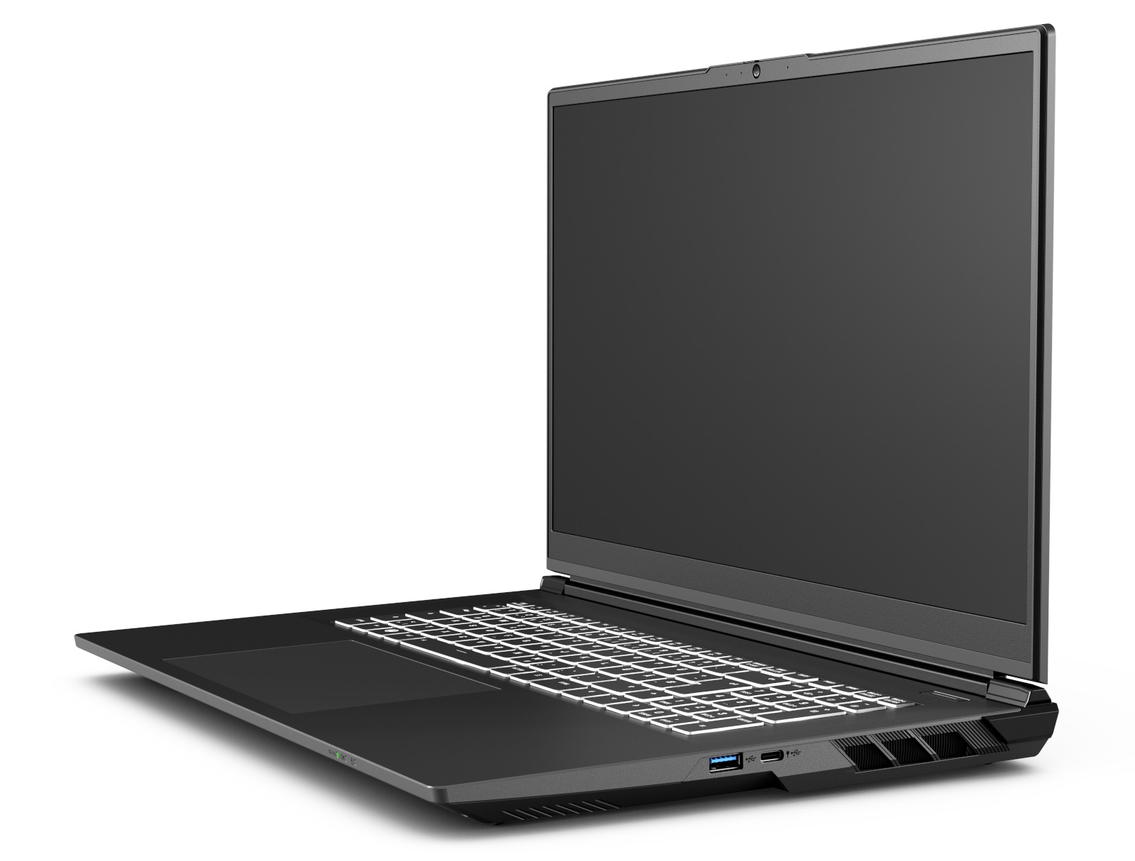 Desktop replacement workstation in portable format. This leaves space for quiet and efficient cooling.