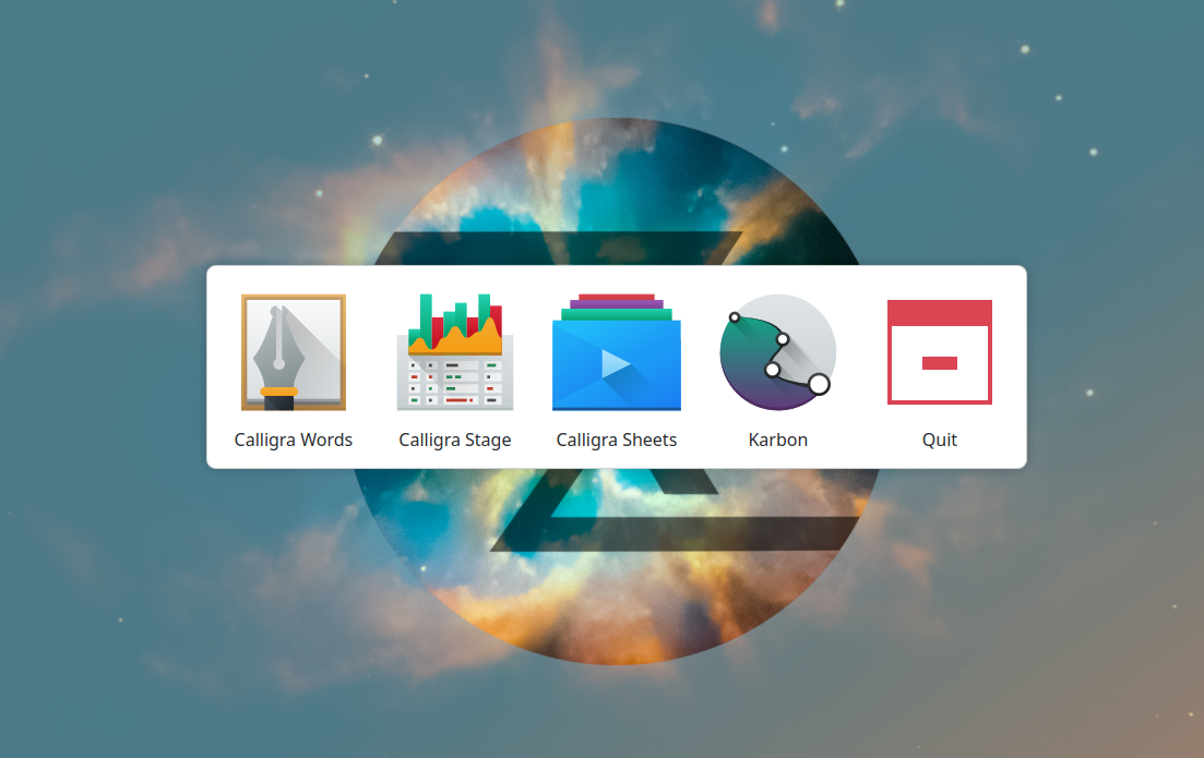 The Calligra Suite covers text, spreadsheets, and presentations