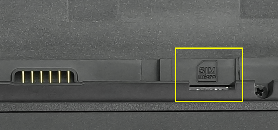 Piktogram des SIM-Slots