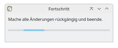 Änderungen werden zurückgenommen