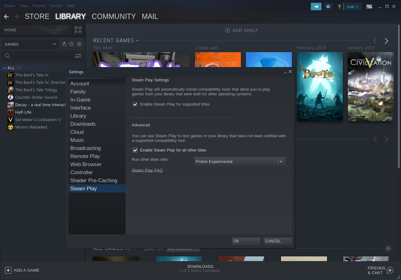 By enabling Steam Play for all games, you expand the platform's game offerings.