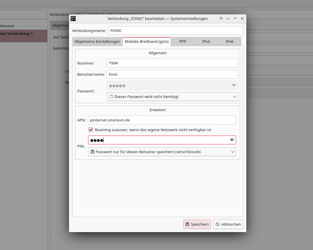 Step 6: Use a PIN to secure the configured connection.