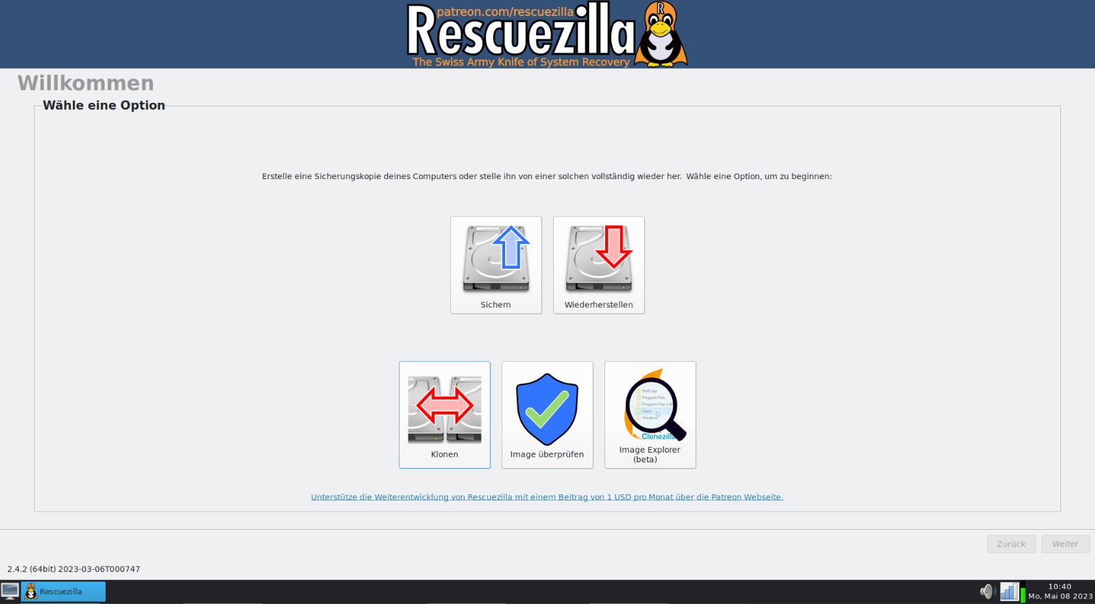 Sichern und Wiederherstellen