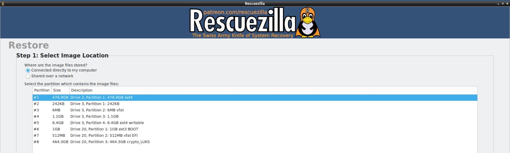 Source drive for restoration
