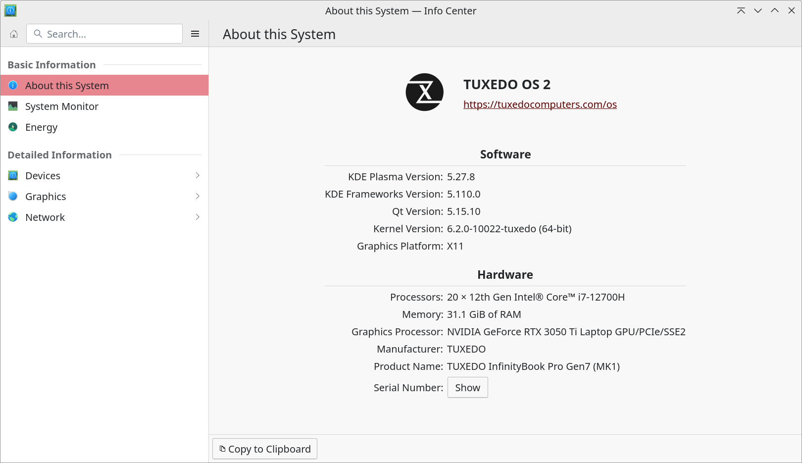 TUXEDO OS: Always up to date with KDE.