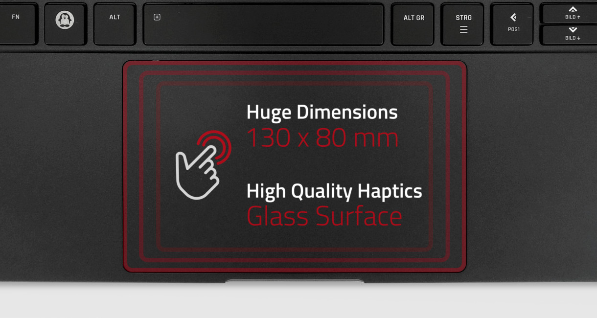 TUXEDO InfinityBook Pro 14 touchpad