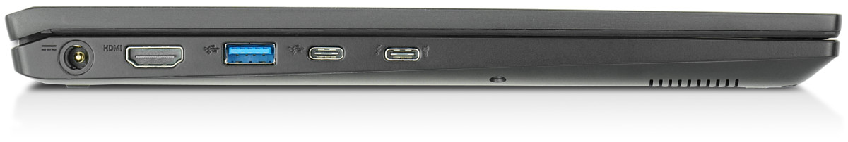 InfinityBook S 15 left ports