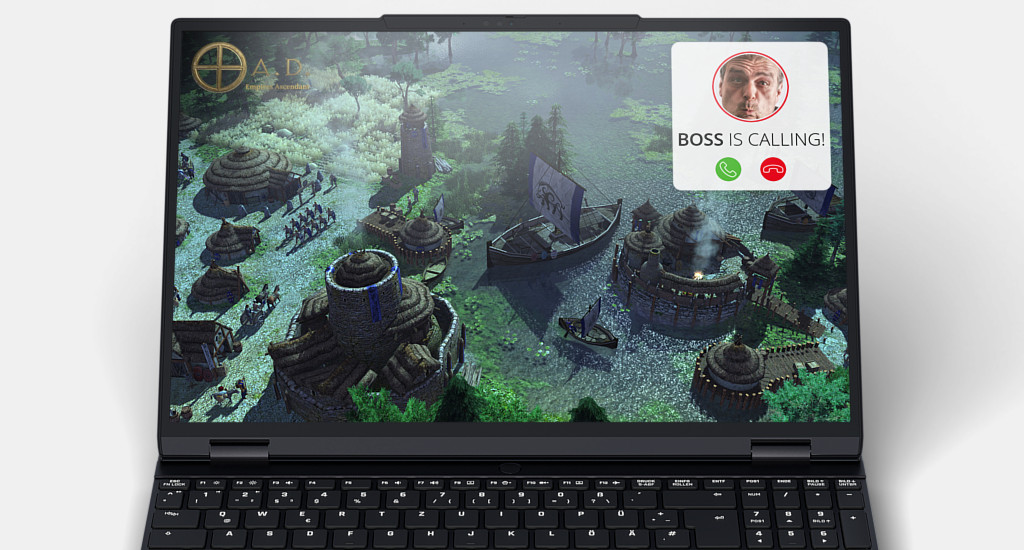 Light Casual Gaming auf dem InfinityBook Pro 15