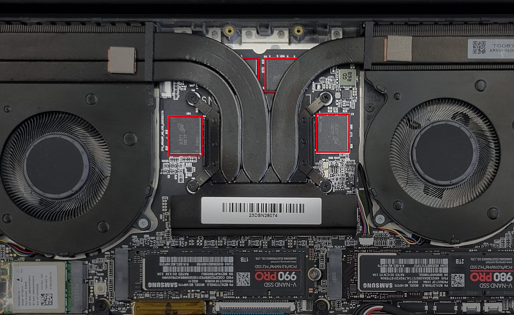 TUXEDO Pulse 14 RAM location