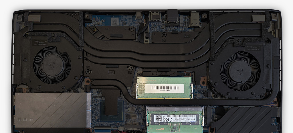 TUXEDO Stellaris Slim 15 RAM and SSD location