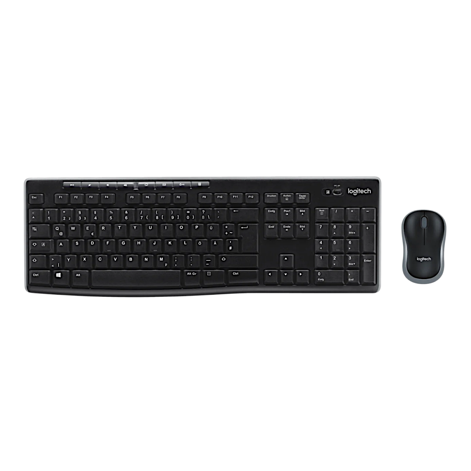Mouse & Keyboard Set Logitech MK270 - cordless 3-button-mouse germany layout Computers