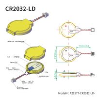 CMOS/RTC Knopfzellenbatterie - mit Molex-Stecker - CR2032