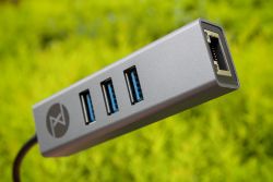 USB zu LAN Adapter &amp; Hub - USB-C &amp; -A - 1GBit + 3x USB3.2 Gen1