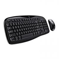 with cordless mouse & keyboard set (Logitech, German)